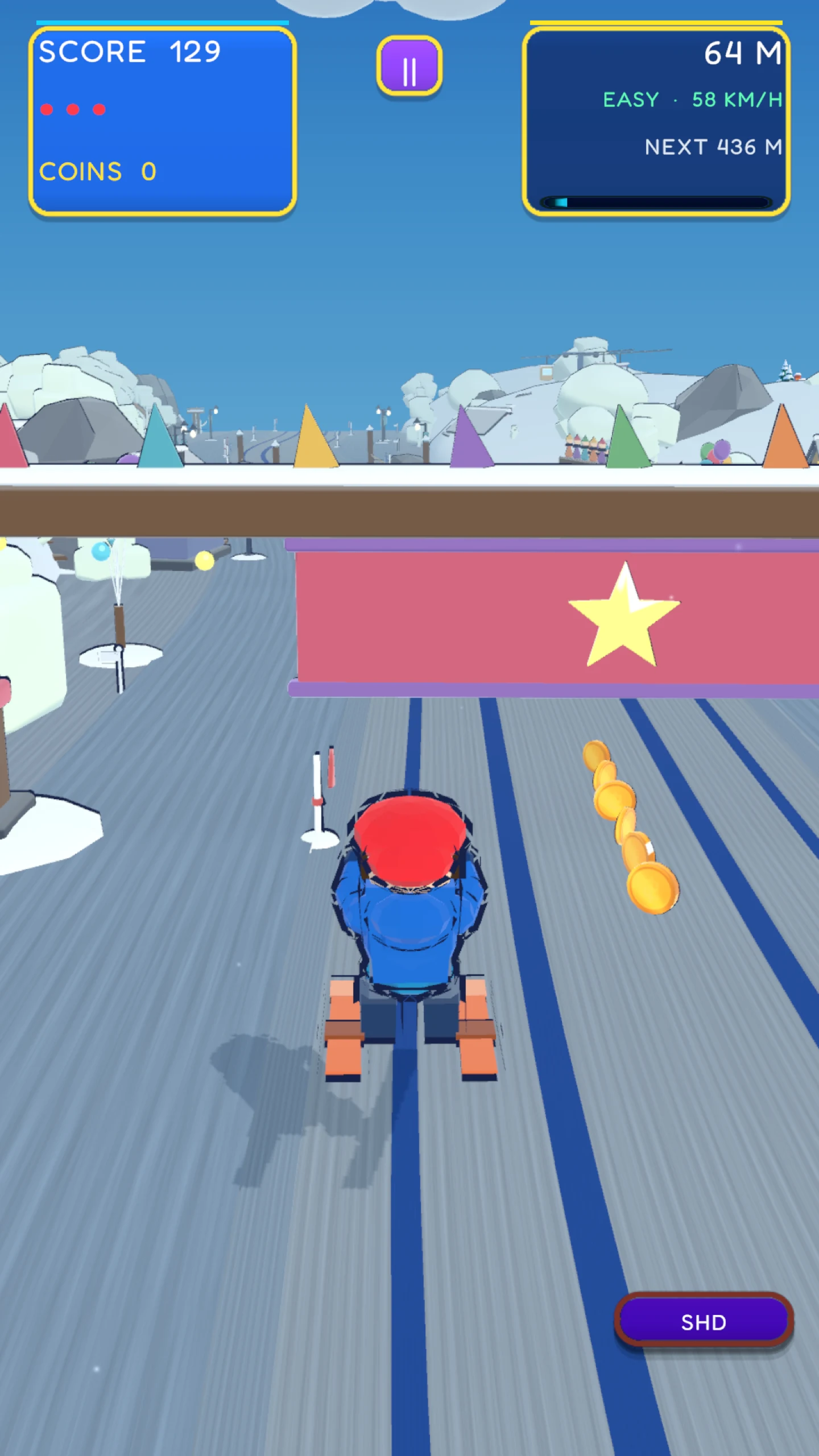 Snowflick : Endless Runner screenshot