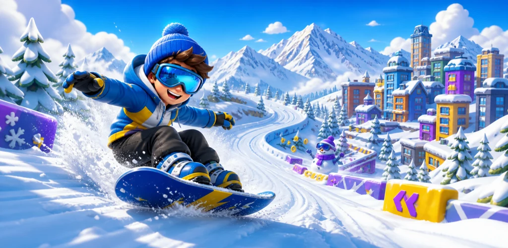 Snowflick : Endless Runner screenshot